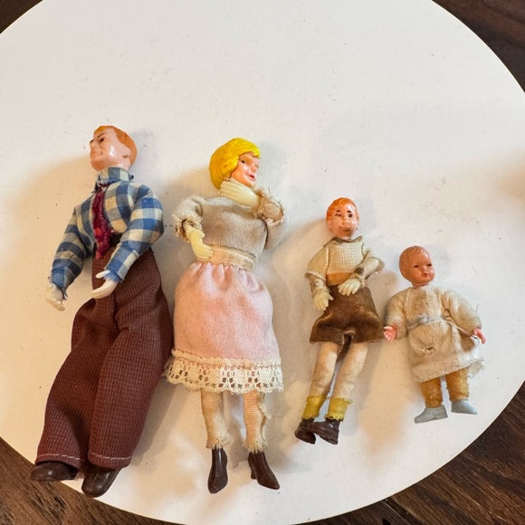 Other - Vintage Rare 80s G Pierce Toys GPT Dollhouse Modern Family Bendable Dolls